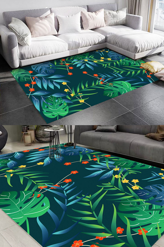 森系植物地毯设计-众图网